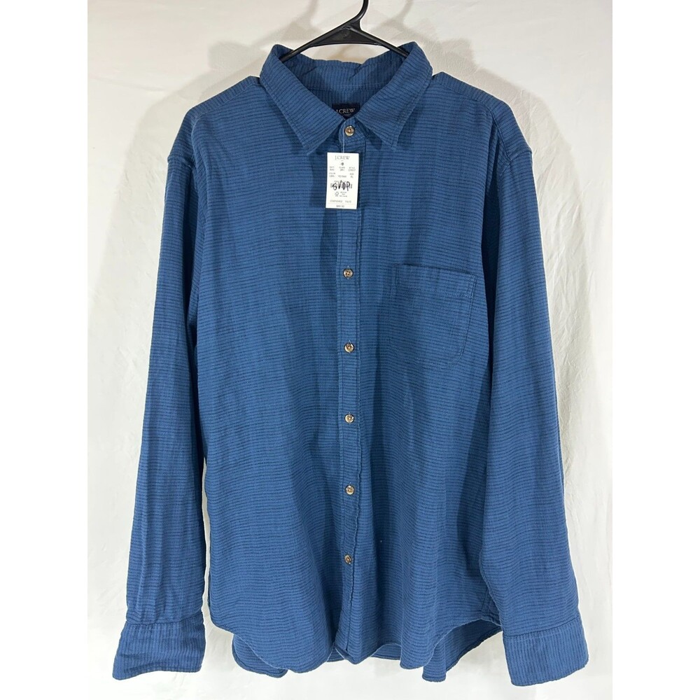 J. CREW Men’s Long Sleeve Button Up $89.50 Dress Shirt Blue Men's Size XL